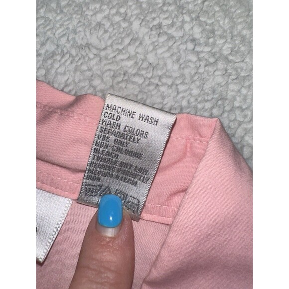 Chadwick’s Pink Button Down Blouse 3/4 Sleeves Sz XL - Picture 9 of 10